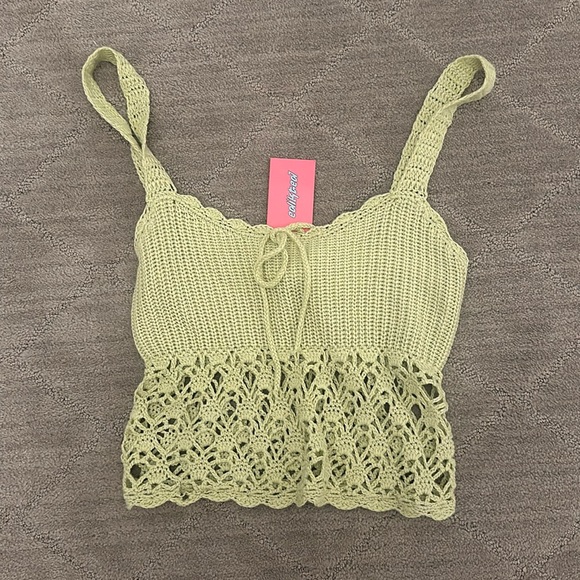 Edikted Tops - Crochet Cover Up Top